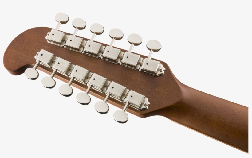 Fender Villager 12-string Back Head - Electric Guitar, transparent png #8698856