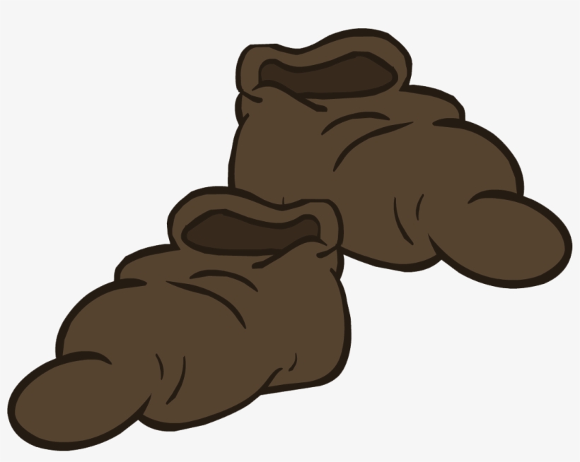 Villager Shoes - Club Penguin Brown Shoes, transparent png #8699146