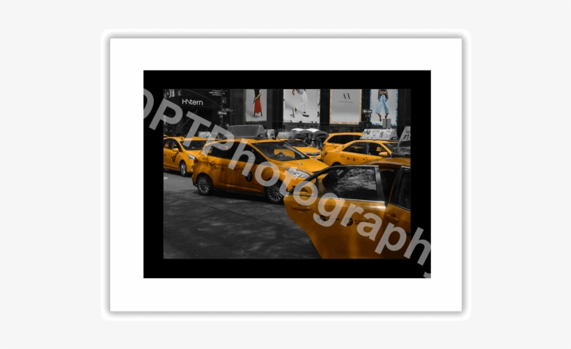New York Taxi Cab Colour Splash - Antique Car, transparent png #8699191