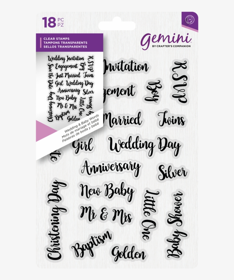 Gemini A6 Clear Stamp - Gemini Clear Stamp, transparent png #8699814