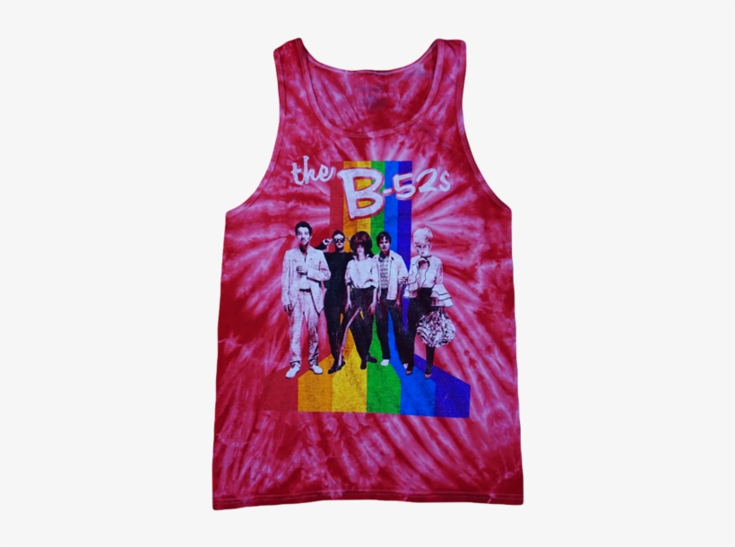 Retro Tie Dye Tank Top - Active Tank, transparent png #870384