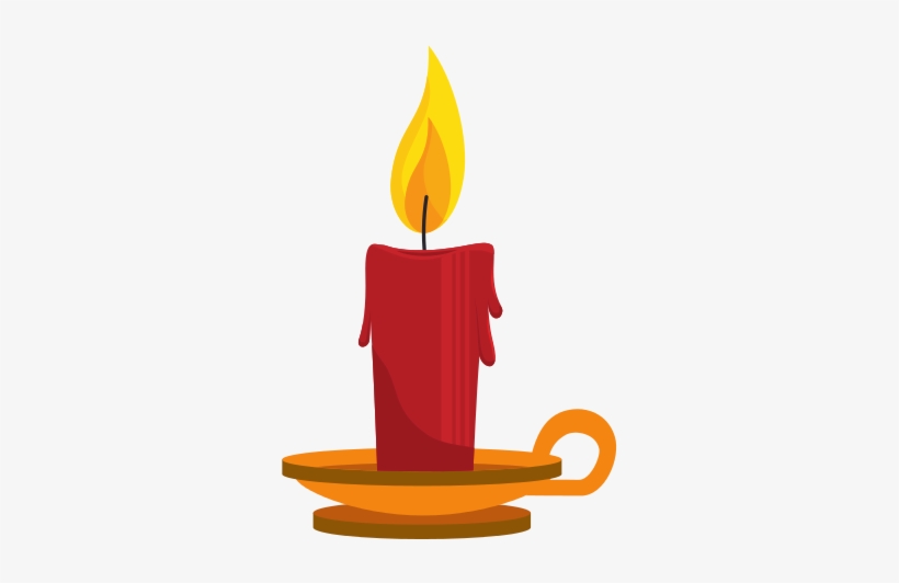 Lit Candle - Vector Graphics, transparent png #870387