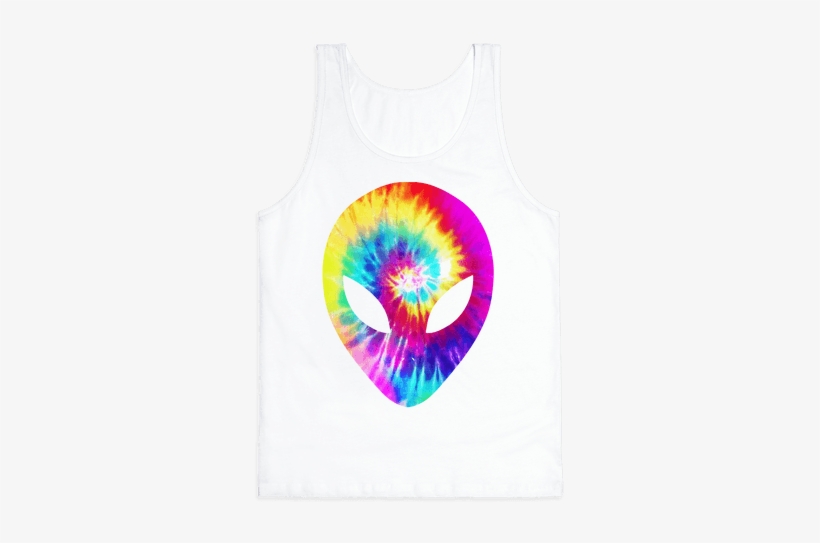 Tie Dye Alien Head - Peace Sign Tie Dye Alien, transparent png #870421