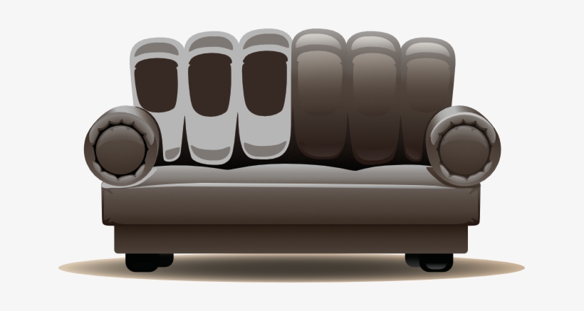 Sofa - Couch, transparent png #870544