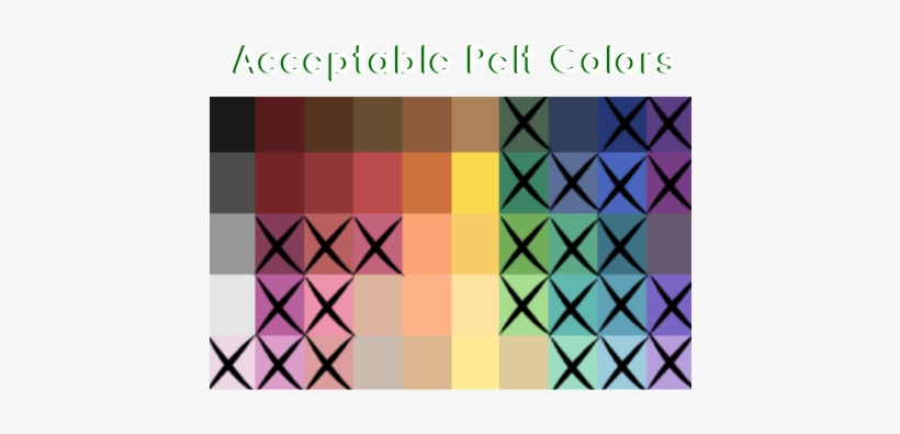 Cceptable Pelt Colors Gc Yay Fam Lit - Triangle, transparent png #870589