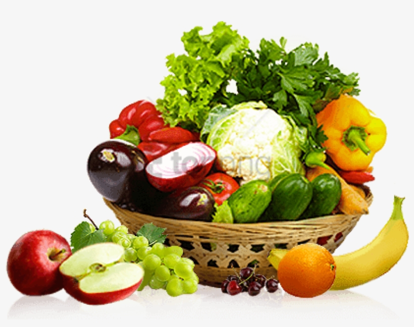 Fruits & Vegetables - Vegetables In The Basket, transparent png #870683