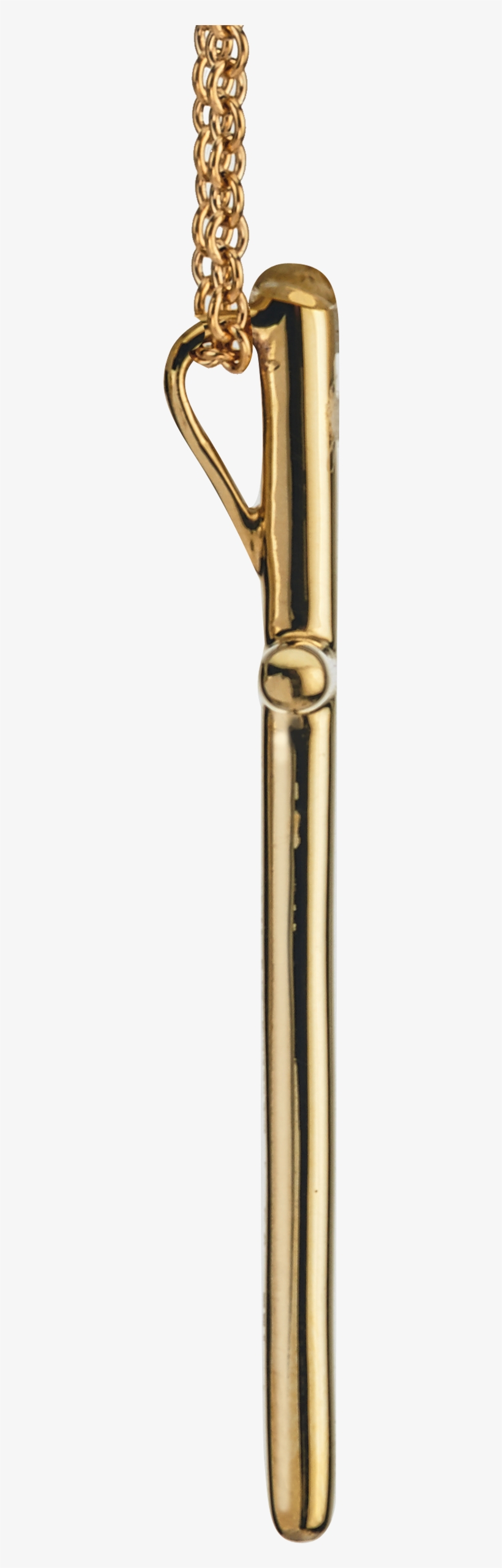 Necklace Cross Large Yellow Gold 18k With Chain - Chain, transparent png #870844