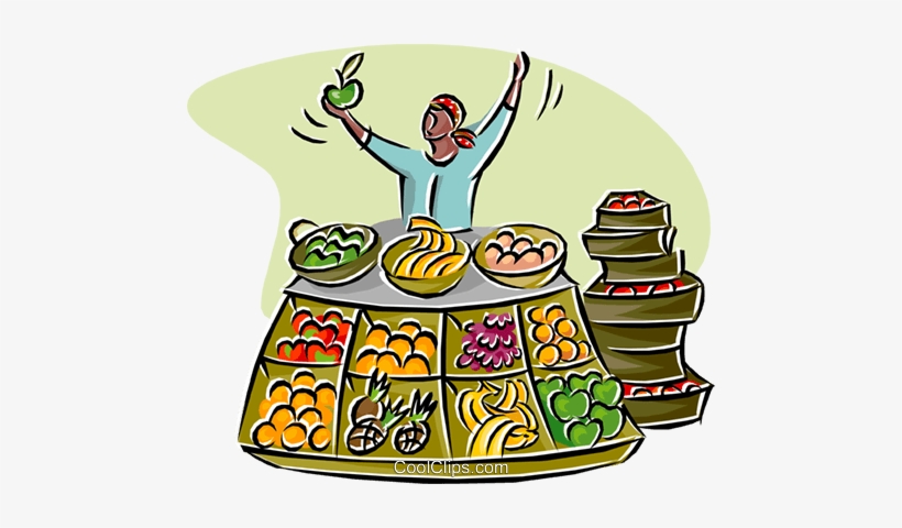 Merchant Selling Fruits And Vegetables Royalty Free - Marketing Mix Promotion, transparent png #871003