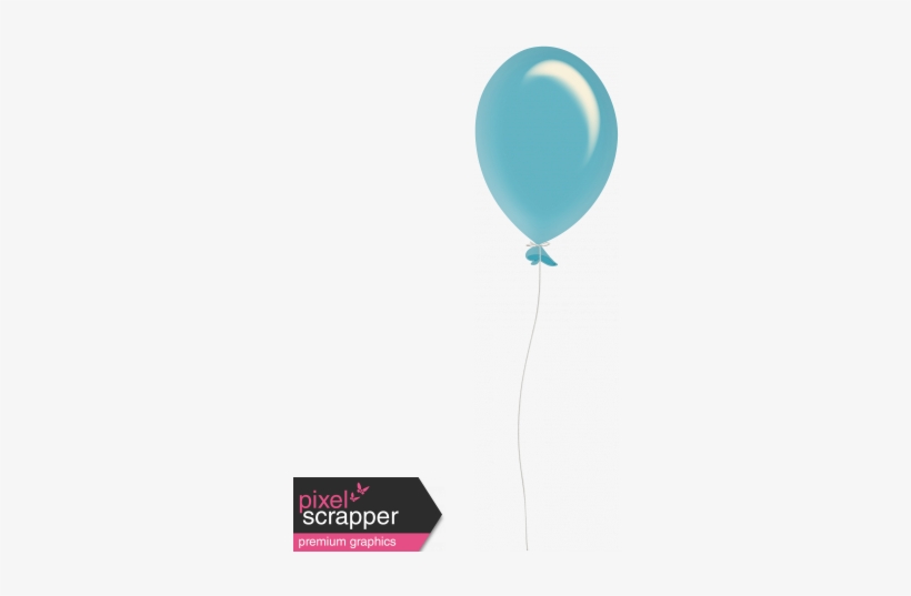 Look A Book Graphic By Janet Scott - Blue Balloon Drawing Png, transparent png #871255