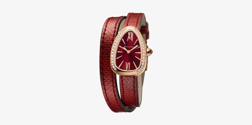 Photo Number - Bvlgari Serpenti Red Watch, transparent png #871301