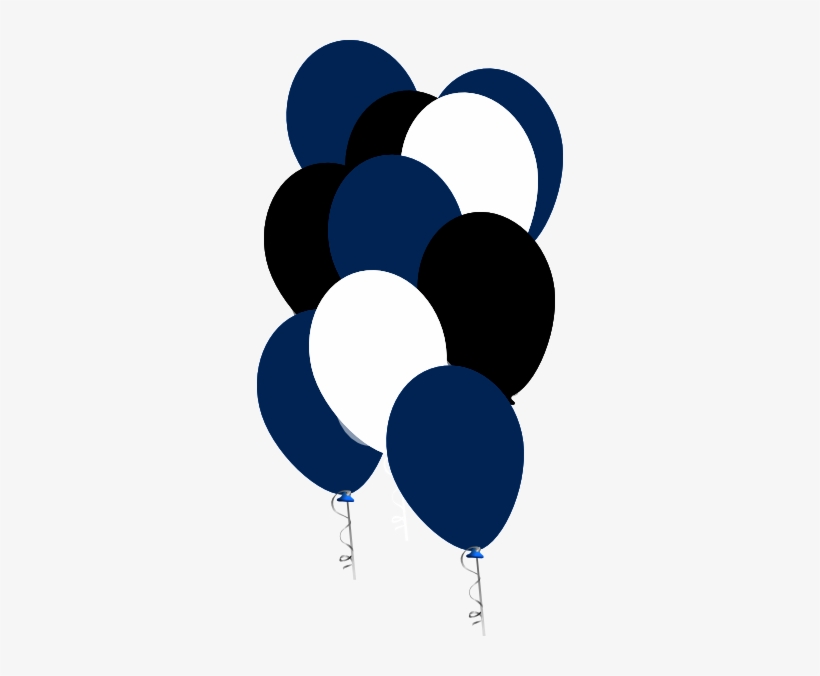 Balloon Bouquet Clip Art - Png Image Of Blue Balloons, transparent png #871345