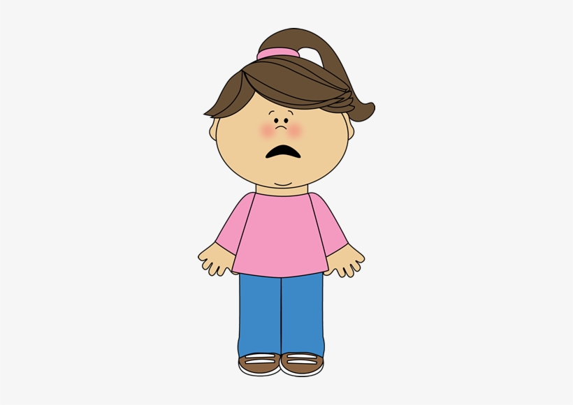 Clipart Freeuse Stock Sadness Kid Free On Dumielauxepices - Scared Girl Clipart, transparent png #871483