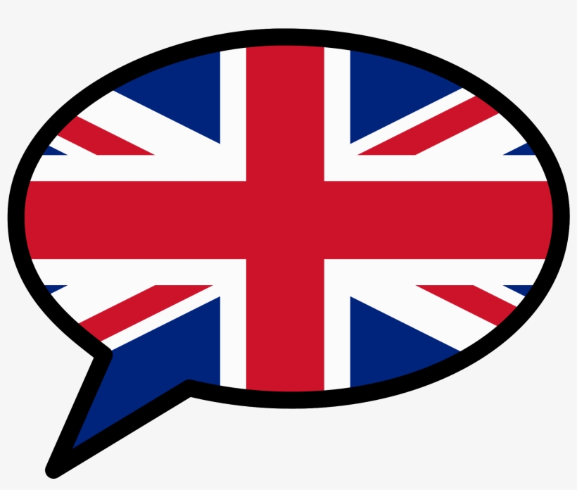 English Speech Balloon - British Flag Speech Bubble, transparent png #871621