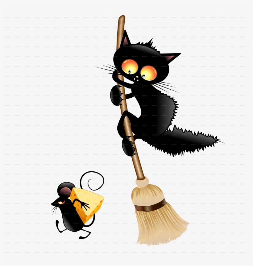 Cat Scared-png 5000 - Black Cat Halloween Pumpkin Transparent, transparent png #871785