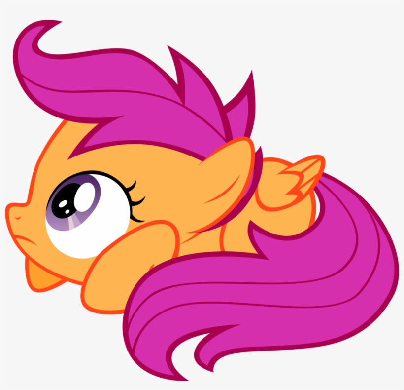 You Scared The Chicken By Elegantmisreader On Clipart - Scared Scootaloo, transparent png #871810