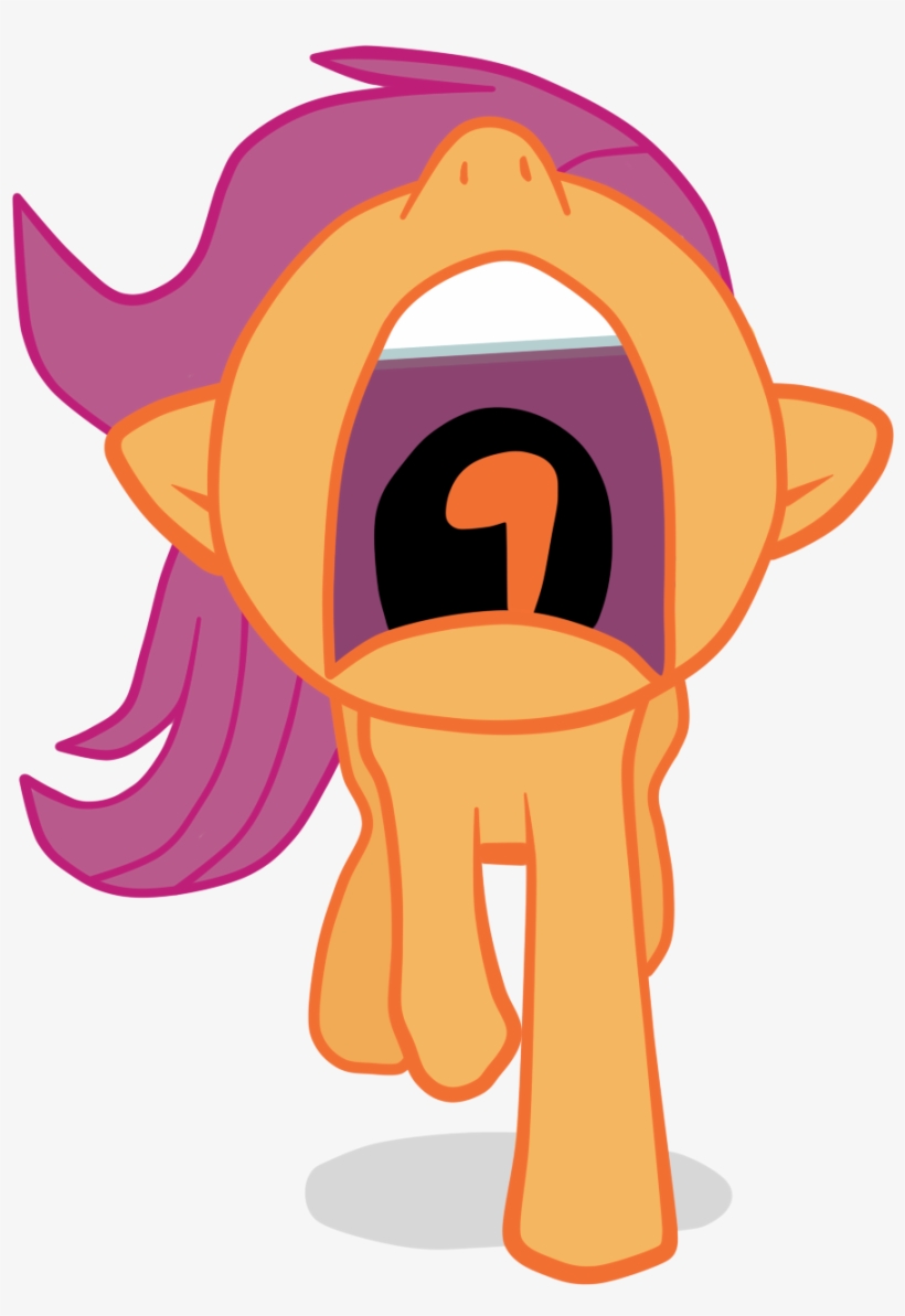 Arcum42, Nose In The Air, Open Mouth, Running, Safe, - Scootaloo Scared Png, transparent png #871896