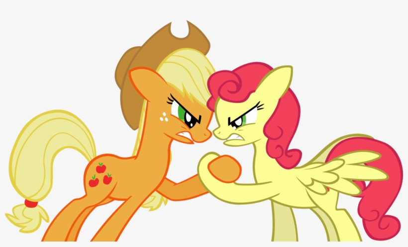 Png Library Download Arm Wrestle Clipart - Applejack Vs Strawberry Sunrise, transparent png #871958