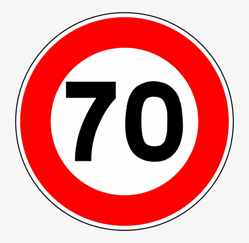 Speed Limit Road Sign - Road Signs Speed Limit, transparent png #872029