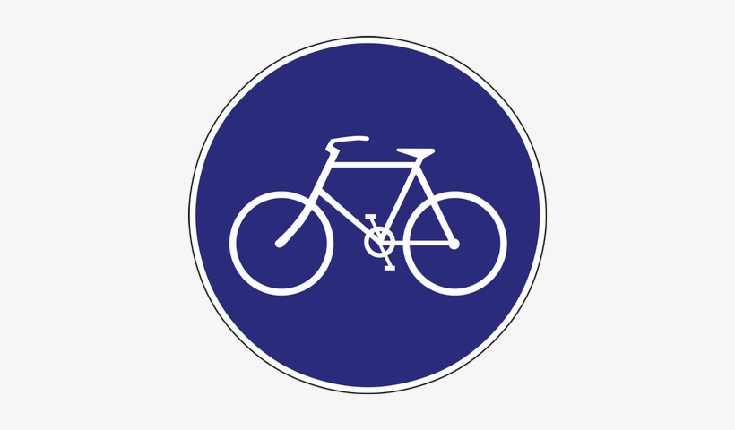 Bike Path Road Sign - 道路 標識 自転車 専用, transparent png #872125