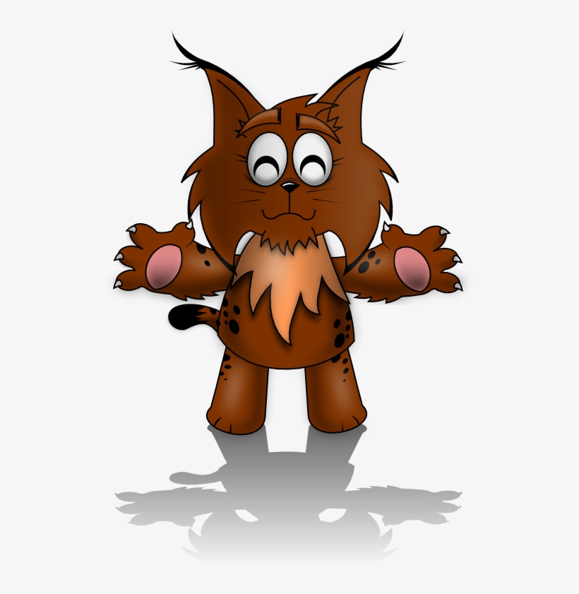 Free Library Bobcat Clipart Linx - Lynx Clipart Animal, transparent png #872317