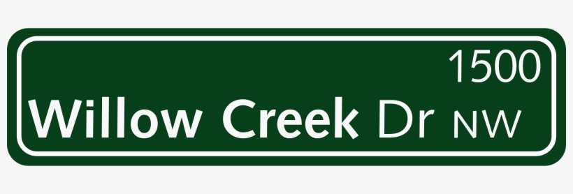 Free Green Street Sign - Street Name Sign Vector, transparent png #872519