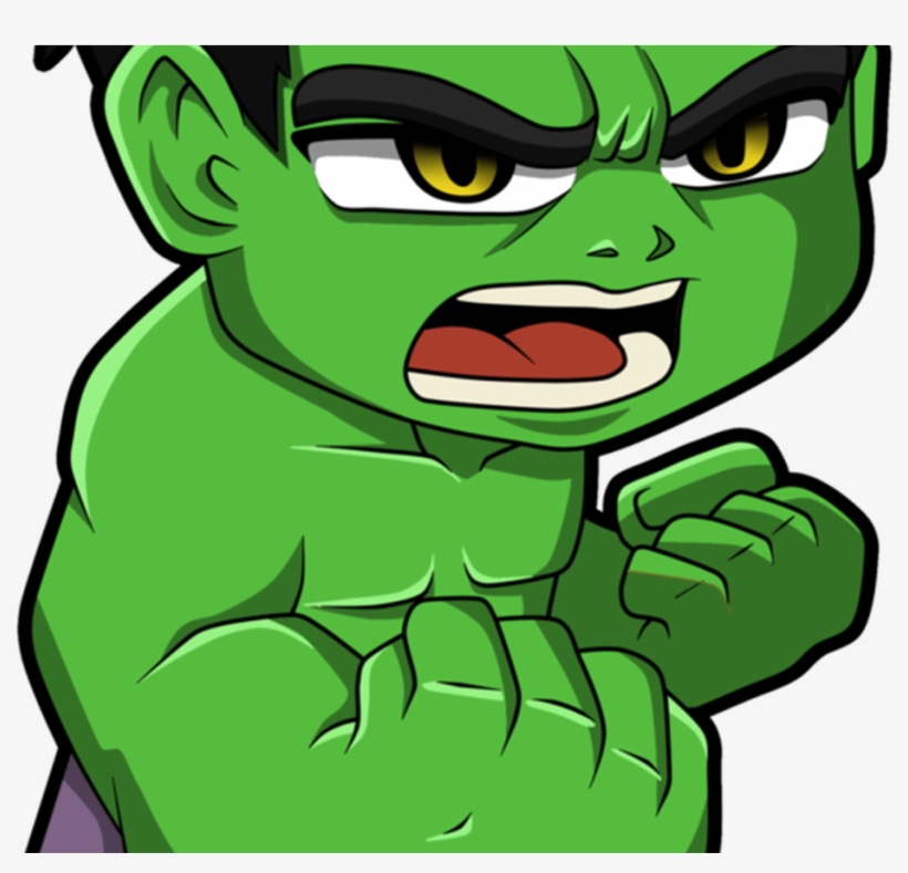 How To Draw Chibi Superheroes - Hulk Chibi, transparent png #872593