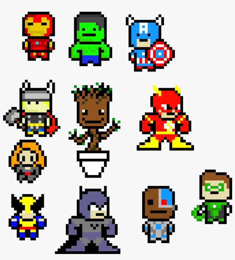 Superheroes - Almofada Capitao America Pixel Marvel, transparent png #873346