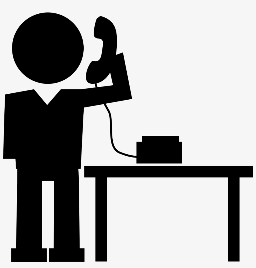 Man Answering Phone Call - Make A Call Icon, transparent png #873509