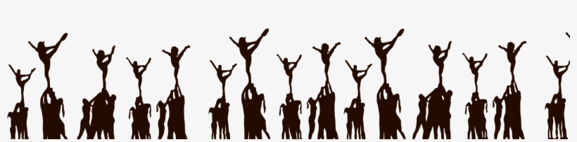 Svg Library Download Stunt Pencil And In Color - Cheerleading Stunts Clipart, transparent png #874111