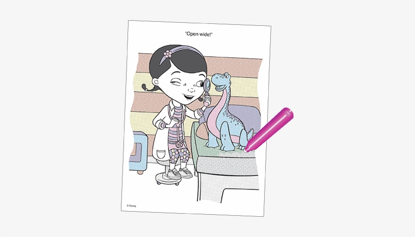 Doc Mcstuffins "the Doc Is - Disney Magic Pen Painting, Doc Mcstuffins, The Doc, transparent png #874619