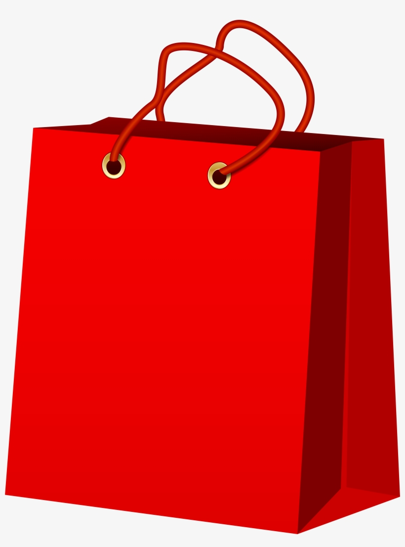 Red Gift Bag Png Clip Art, transparent png #875120