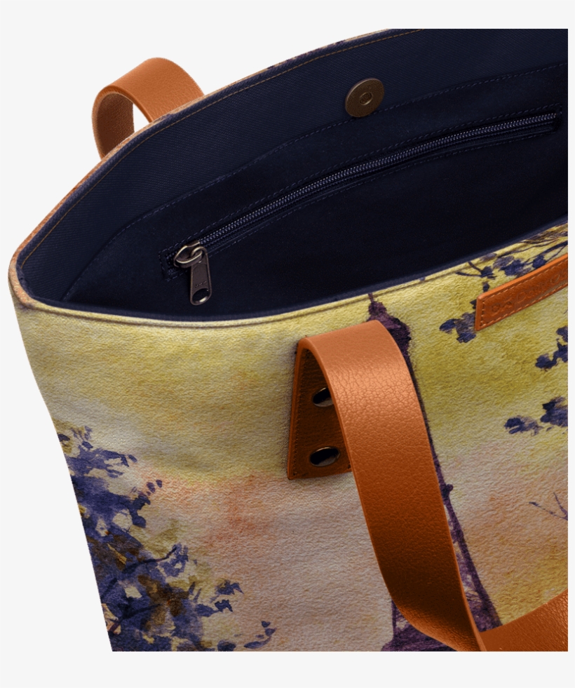 Dailyobjects Paris Watercolor Classic Tote Bag Buy - Bicycle, transparent png #875255