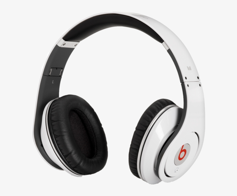 Earphones On Psd Detail Dr Dre Monsta Beats White Headphone - Monster Beats Studio 1.0, transparent png #875332