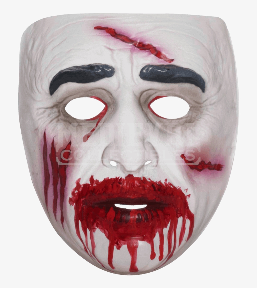 Transparent Bloody Zombie Mask - Transparent Zombie Mask, transparent png #875635