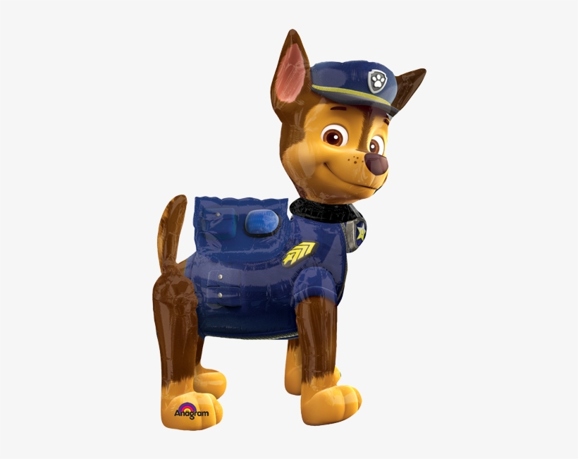 Paw Patrol Chase Caminante - Chase Paw Patrol Balloon, transparent png #875661