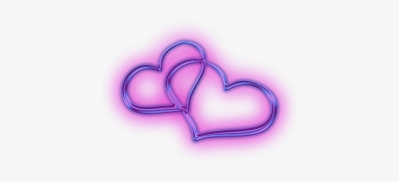 Two Attached Hearts - Purple Love Heart Transparent, transparent png #876011
