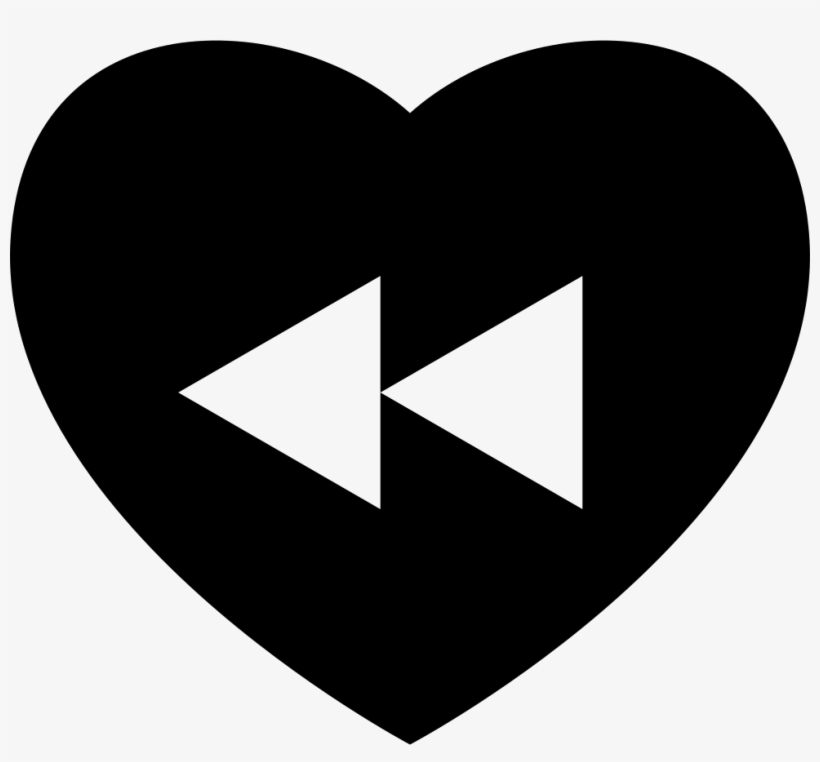 Heart Rewind Back Button - Icon, transparent png #876381