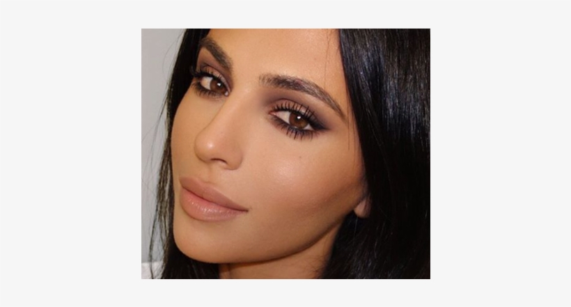 Focus On The Eyes - Kim Kardashian Netural Makeup, transparent png #876626