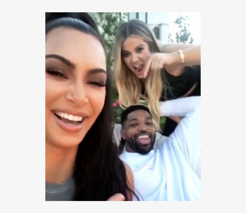Kim Kardashian Is Hilarious And Reconciled With Tristan - Tristan Thompson And Kim Kardashian, transparent png #876827