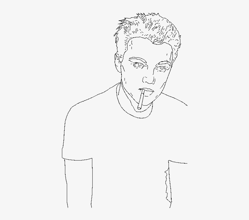 I Did Some Simple Drawings Of Celebrities On Photoshop - Drawing, transparent png #877076