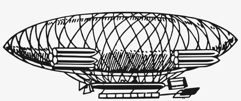 Transportation Airship Blimp Zeppelin - Airship Clipart, transparent png #877207