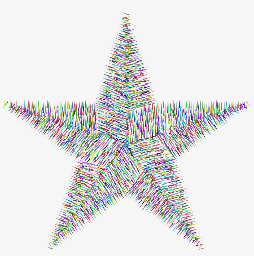This Free Icons Png Design Of Prismatic Patchwork Star, transparent png #877270