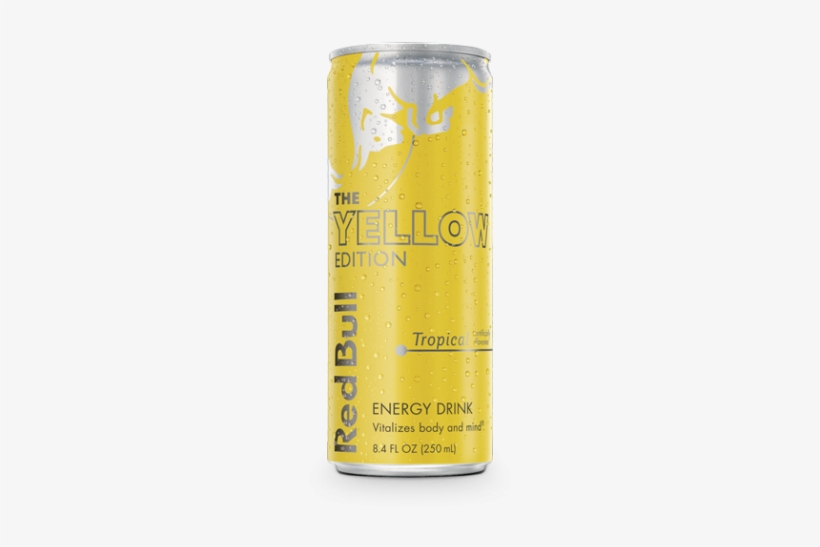 Red Bull Yellow Editions Png - Red Bull Tropical Edition, transparent png #877304