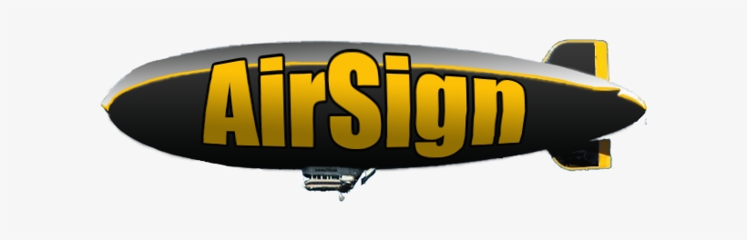 Airsign Airship - Airsign Blimp, transparent png #877329