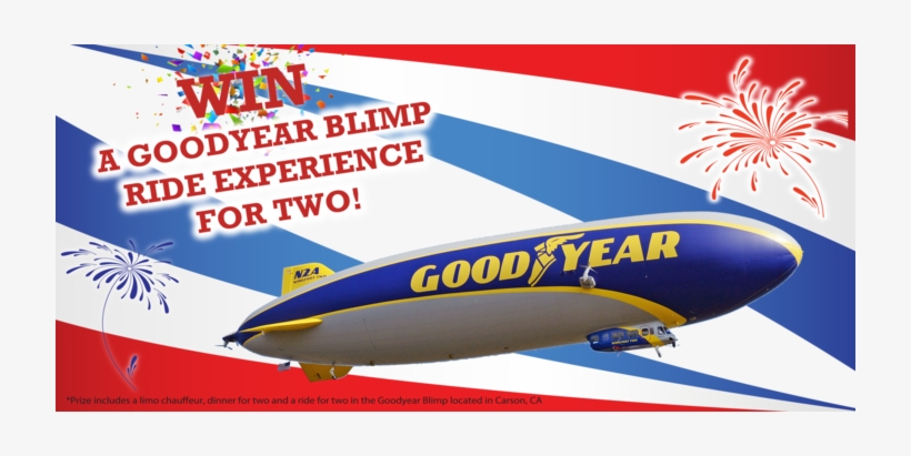 Win A Goodyear Blimp Ride Experience For Two - Wide-body Aircraft, transparent png #877604