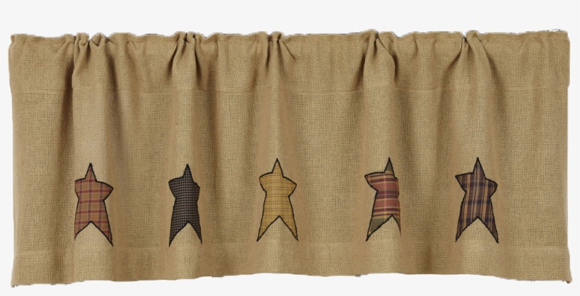 Vhc Brands Stratton Burlap Applique Star Valance Stars - Vhc Brands Stratton Burlap Applique Star 60'' Curtain, transparent png #878084