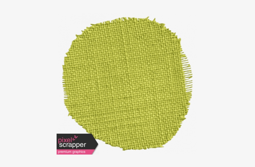 Green Burlap Circle - Circle, transparent png #878149