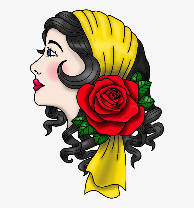 Gypsy Traditional Tattoo Gifts By Cm - Roses Transparent Png Tattoo, transparent png #878339