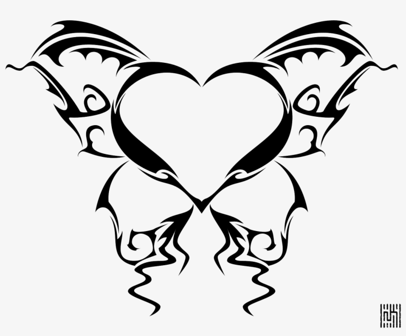 Heart Tattoos Png Image - Heart Tattoo Designs Png, transparent png #878468