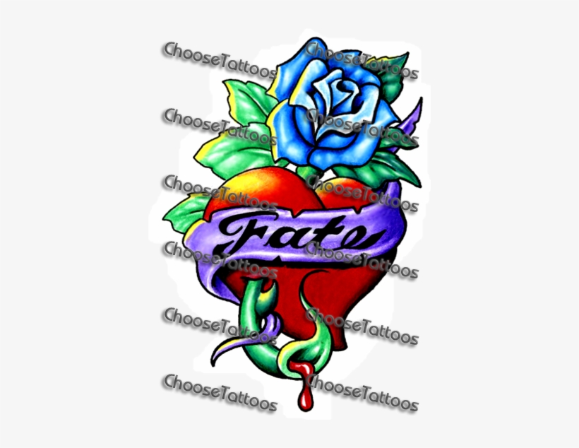 Purple Banner Ribbon Heart - Heart With Rose And Ribbon, transparent png #878701